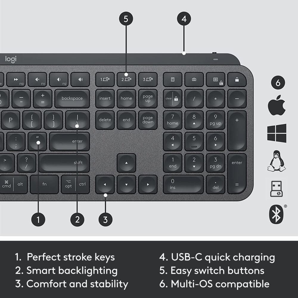 Logitech MX Keys sett fyrir fyrirtæki með MX Master 3s og MX lyklaborðsrenning - image 16 [8a86917cb8]