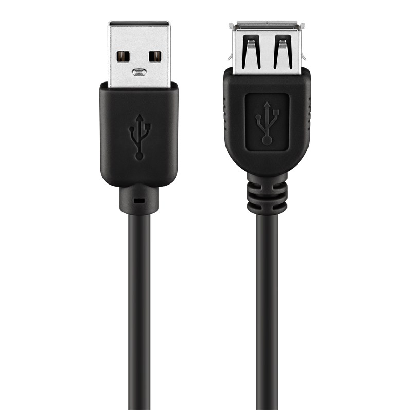 Goobay USB2.0 A-A framlengingarkapall, 1.8m, svartur - image 2 [534bf5df6e]