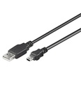 Goobay USB-A í Mini-B kapall 2m, grár - image 2 [d6e1e3d719]