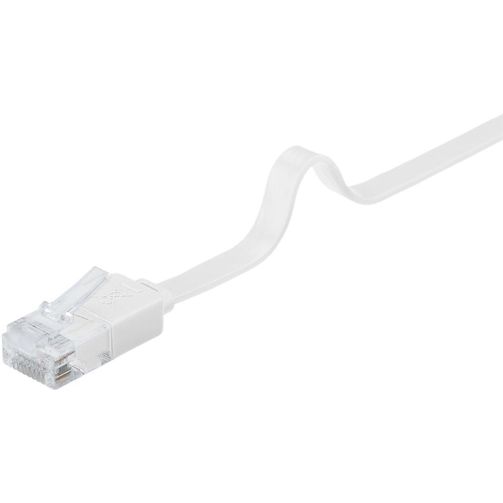 Goobay Cat6 RJ45-RJ45 flöt netsnúra hvít, 10.0m - image 2 [85c15e1b92]