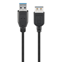 Goobay USB3.0 A-A framlengingarkapall, 5m, svartur - image 2 [66756313d8]