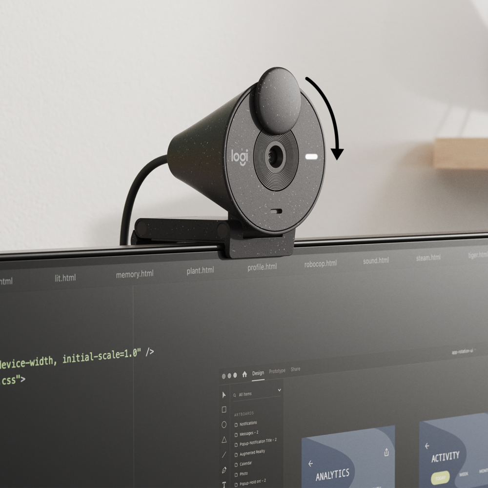 Logitech BRIO 300 FHD USB-C vefmyndavél - image 7 [8424cd1e2a]