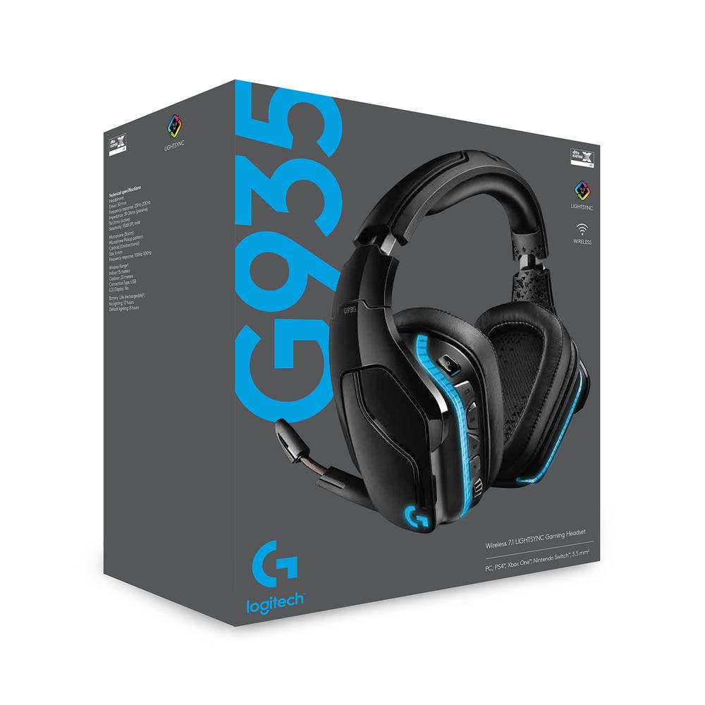 Logitech G935 þráðlaus leikjaheyrnartól, svört - image 10 [dd735cf777]