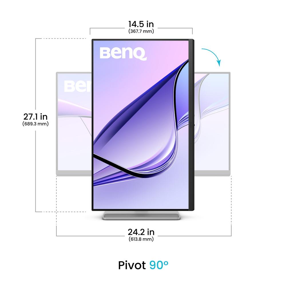 BenQ MA270U 27" UHD IPS HDR400 P3 USB-C dokkuskjár 90W - image 8 [492b6ff460]
