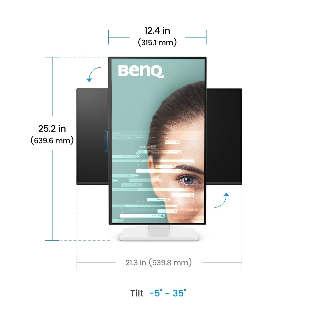 BenQ GW2490TC 24" FHD IPS 144Hz USB-C skjár, hvítur - image 9 [cf7a04701a]