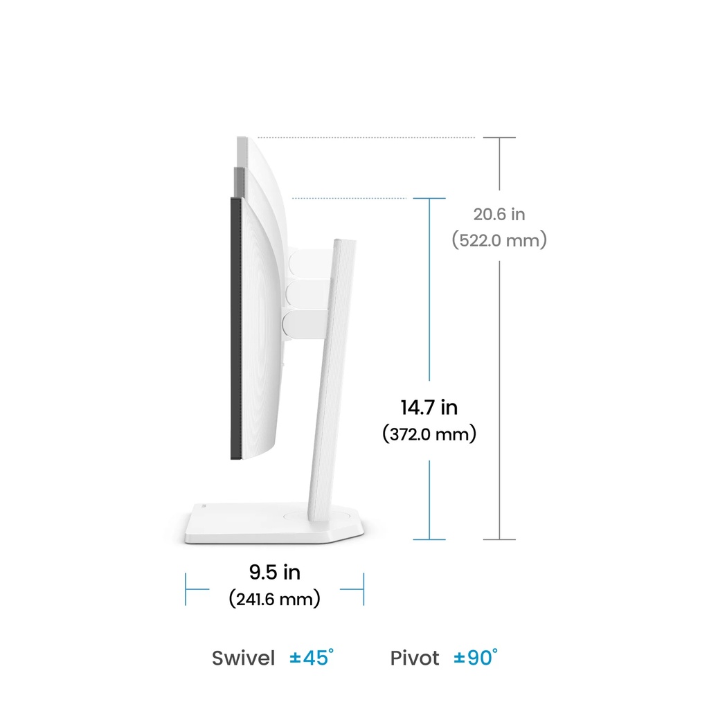 BenQ GW2490TC 24" FHD IPS 144Hz USB-C skjár, hvítur - image 11 [17f0d43953]