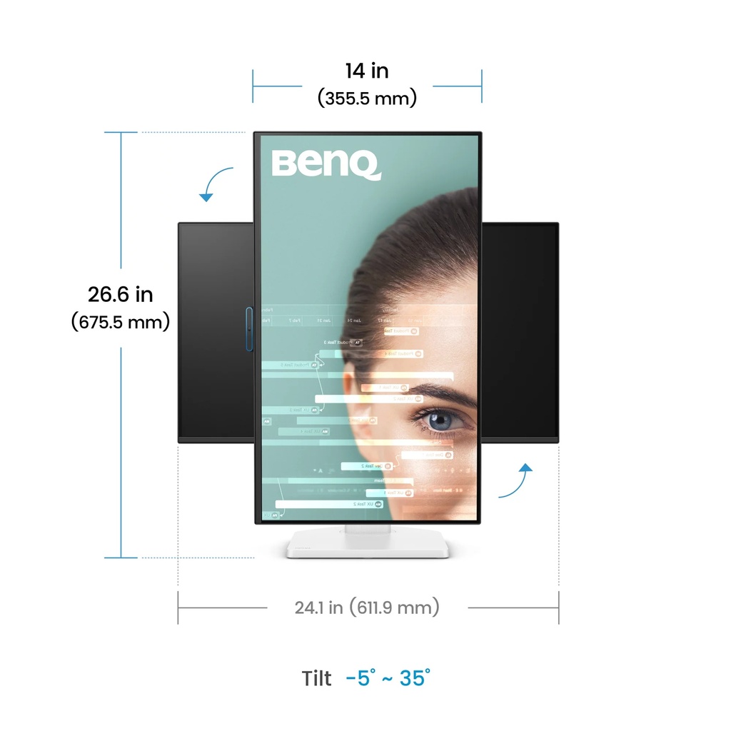 BenQ GW2790TC 27" FHD IPS 144Hz USB-C skjár, hvítur - image 9 [fe617128b9]