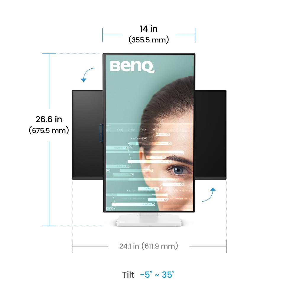 BenQ GW2790TC 27" FHD IPS 144Hz USB-C skjár, hvítur - image 10 [bb61d7fefa]