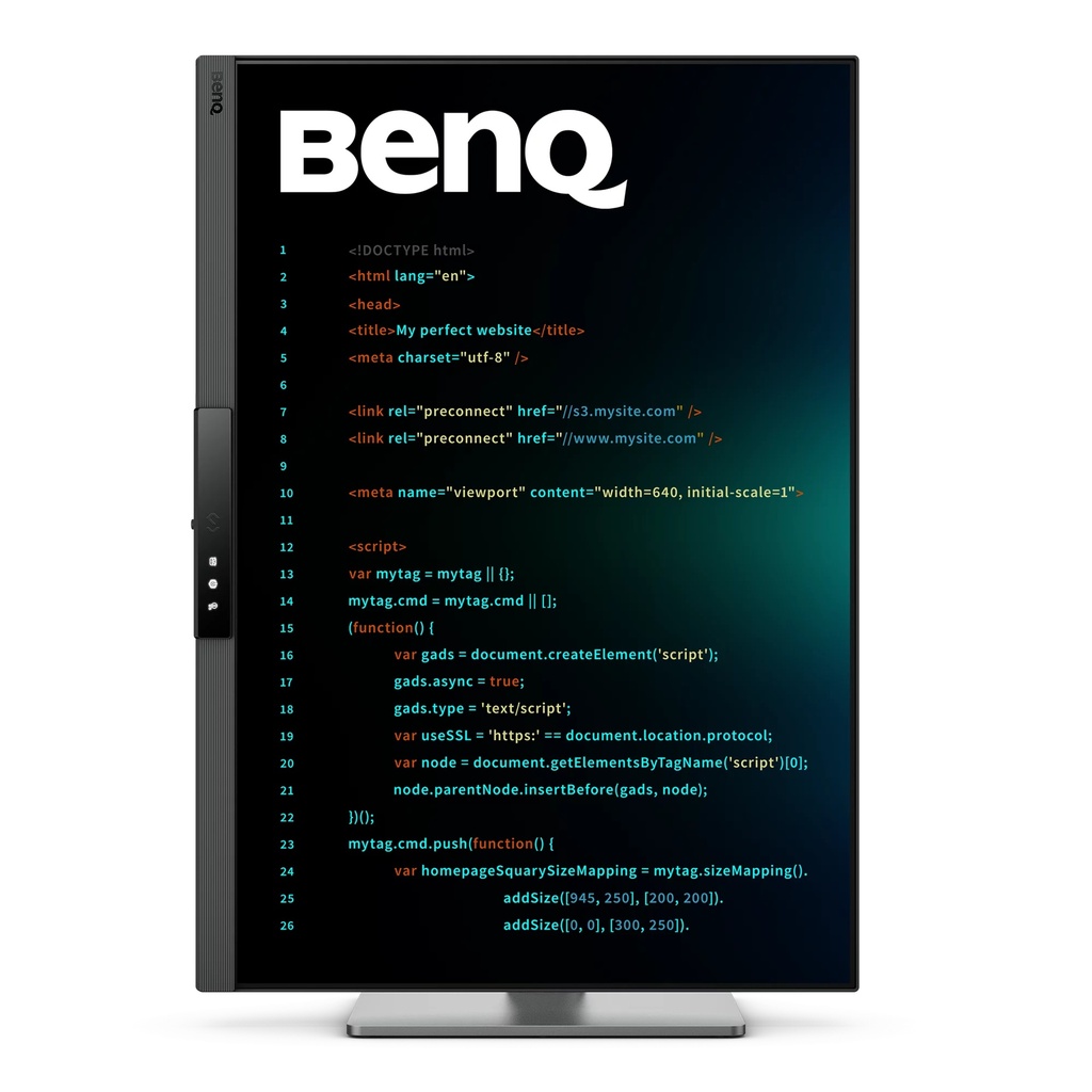 BenQ RD280UG 28" UHD+ IPS 120Hz Programming USB-C dokkuskjár 90W, m. MoonHalo lýsingu - image 9 [8fc14b4551]
