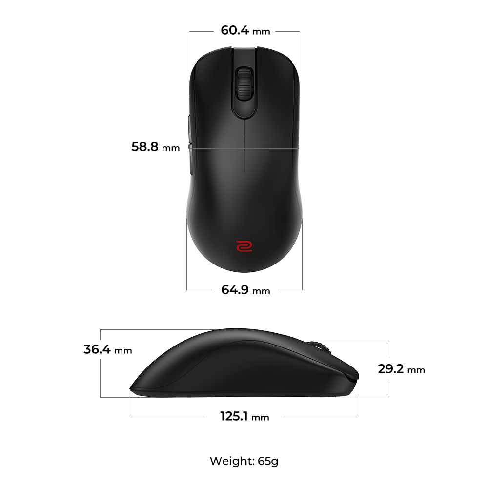 ZOWIE by BenQ FK2-DW þráðlaus leikjamús, svört - image 15 [a57ea41f24]