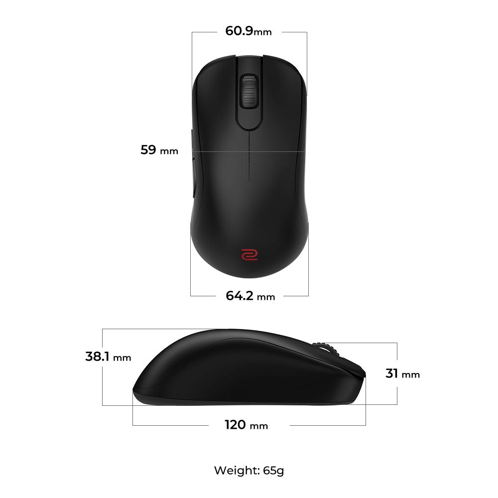 ZOWIE by BenQ S2 þráðlaus leikjamús, svört - image 14 [3aee1c178b]