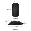 ZOWIE by BenQ U2-DW þráðlaus leikjamús, svört - image 15 [9ac5191c05]