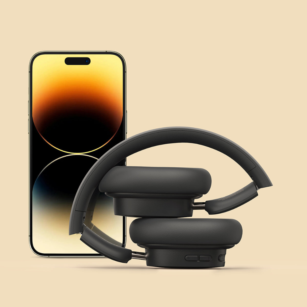 Baseus Bowie D05 þráðlaus Bluetooth 5.3 HiFi heyrnartól, svört - image 7 [c23fd4ceba]