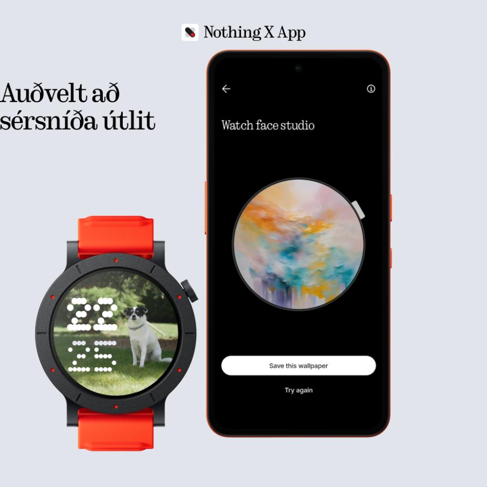 CMF Watch 3 Pro by Nothing snjallúr, Appelsínugult - image 8 [5835948ad1]