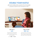 Arzopa 14" FHD IPS HDR USB-C ferðaskjár, innb. kickstand, grár - image 2 [2b23290328]