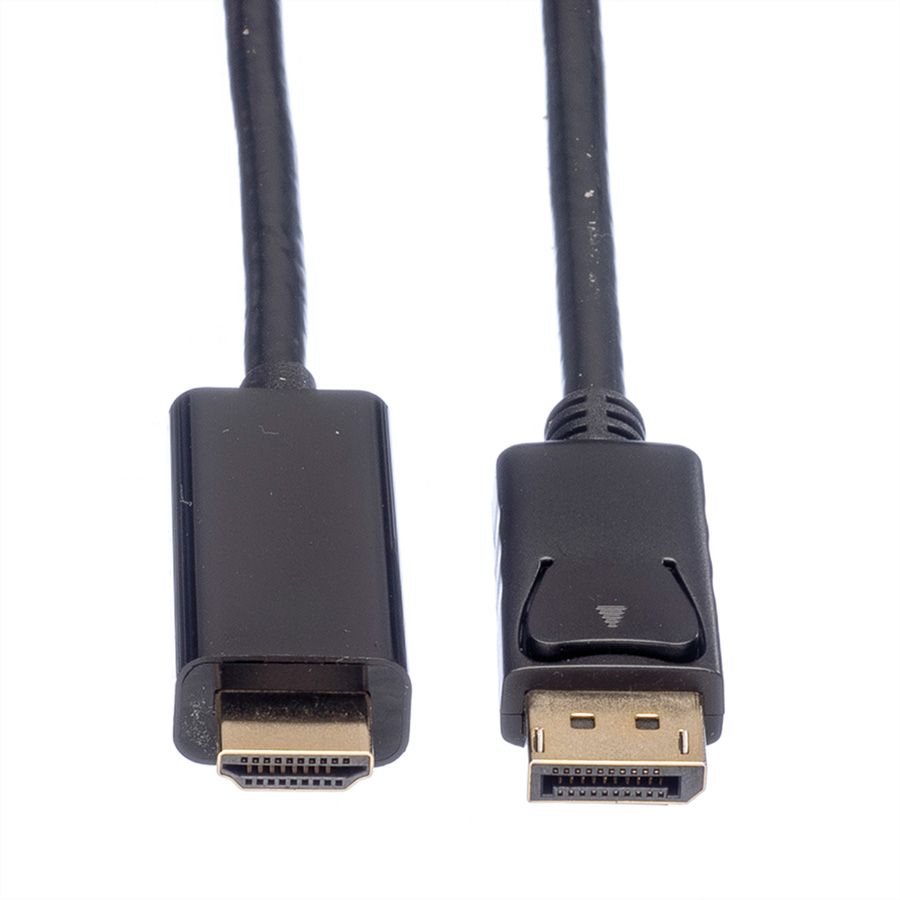 Roline DisplayPort í HDMI 4k kapall hann/hann 5 metrar, svartur - image 2 [b417308615]