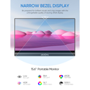 Arzopa 15,6" FHD IPS HDR10 USB-C ferða snertiskjár, innb. kickstand, umslag, svartur - image 10 [4003f55352]