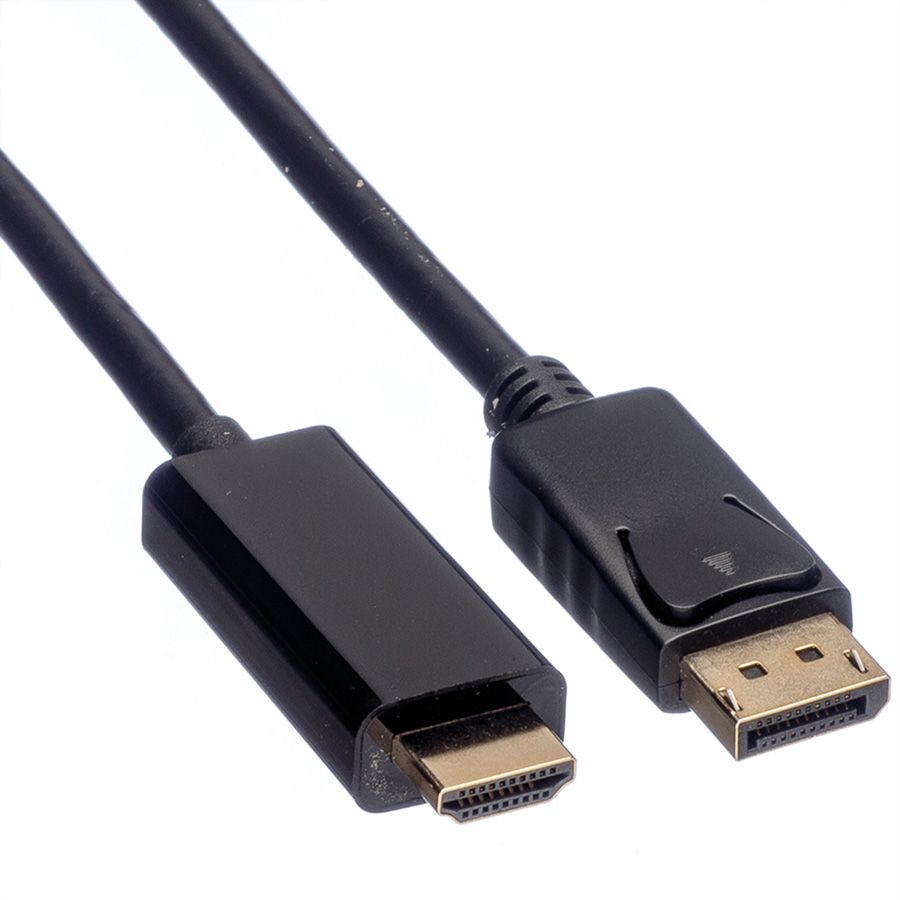 Roline DisplayPort í HDMI 4k kapall hann/hann 5 metrar, svartur - image 3 [ddb98deef2]