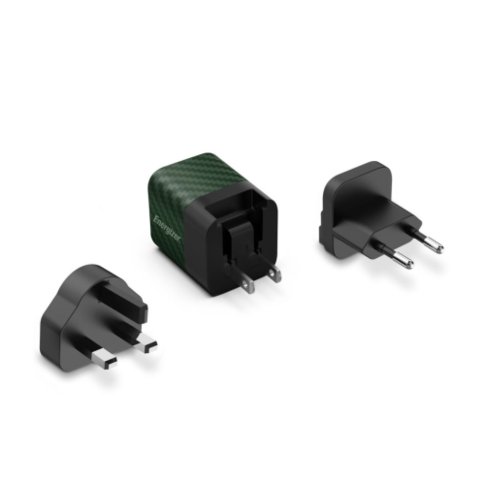 20W Energizer Universal USB-C PD GaN EU/UK/US ferðahleðslutæki, grænt - image 2 [5797eb2d54]