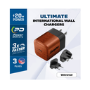 20W Energizer Universal USB-C PD GaN EU/UK/US ferðahleðslutæki, viðarlitað - image 5 [a8b99b26af]