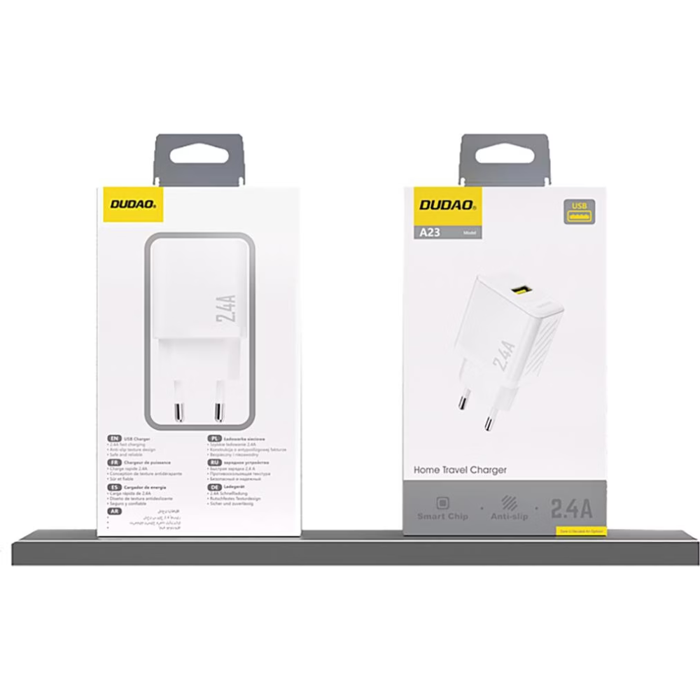 12W Dudao A23EU USB-A hleðslutæki, hvítt - image 2 [34e6718468]