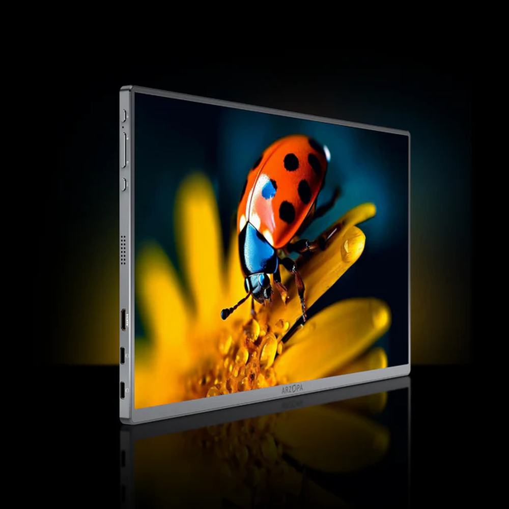 Arzopa 13,3" FHD OLED HDR10 USB-C ferðaskjár, innb. kickstand, grár - image 3 [963e269b46]