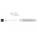 Delock Fjöltengi 4 x Schuko 230V með truflana síu og 3 x USB 1,5m - image 6 [caafe94ca8]