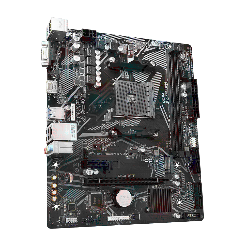 Gigabyte A520M K V2 DDR4 mATX móðurborð - image 6 [e31caa626d]