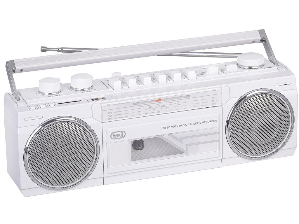 Trevi RR 501 Bluetooth kasettuferðahátalari, Hvítur - image 5 [41766c9af4]