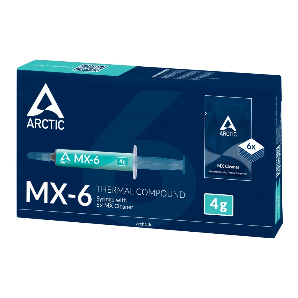 Arctic MX-6 hitaleiðandi krem í sprautu 4g með 6x hreinsiklúta - image 7 [06a4dcb6da]