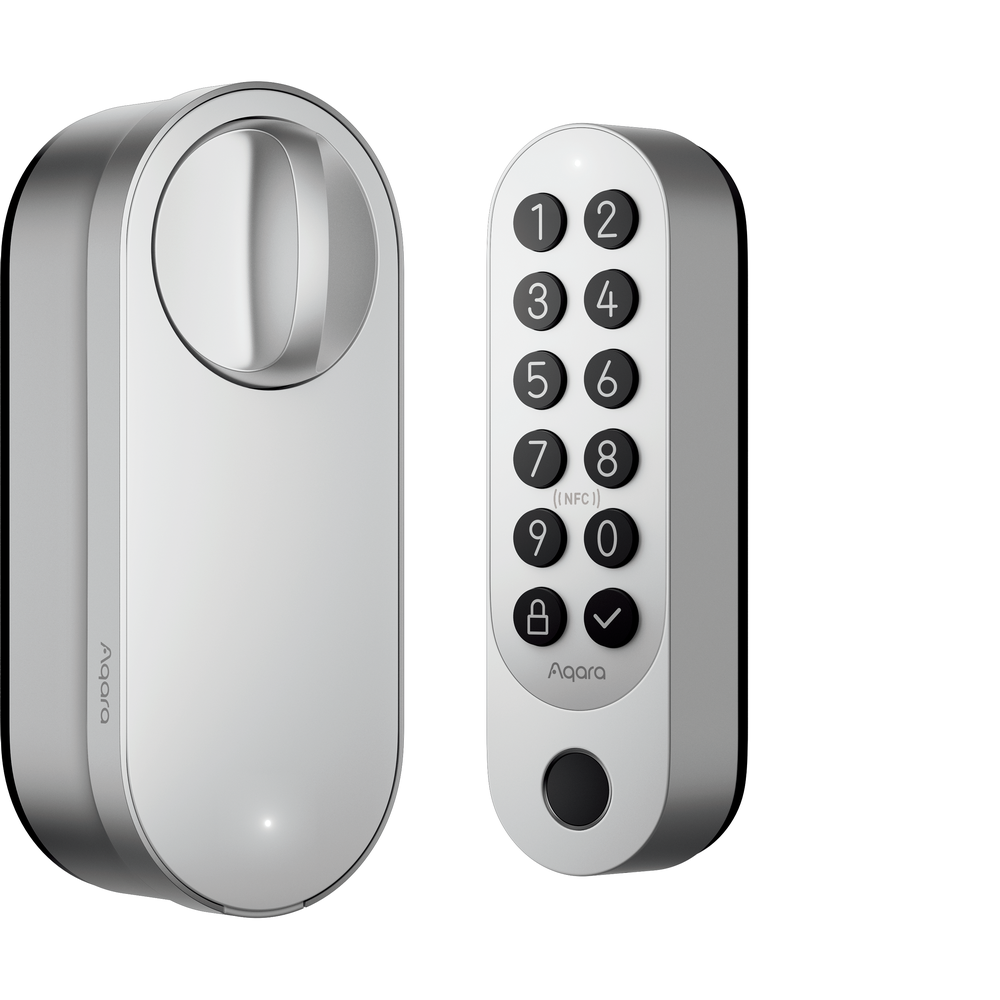 Aqara Smart Lock U200 Kit, Retrofit snjalllás, talnaborð, fingrafaraskanni, NFC lykill, silfur - image 7 [e126b58478]
