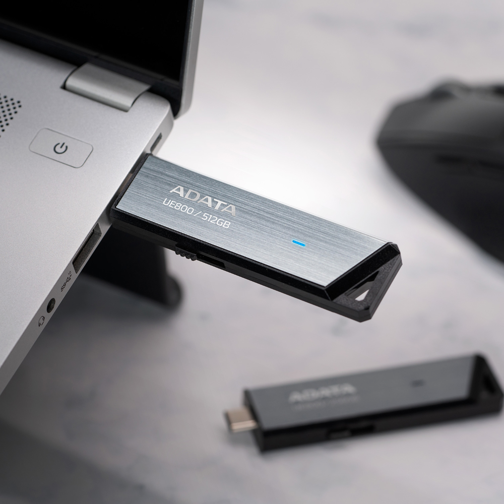 ADATA UE800 512GB USB-C ofurhraður minnislykill, Metal grár - image 8 [360d87c9cc]