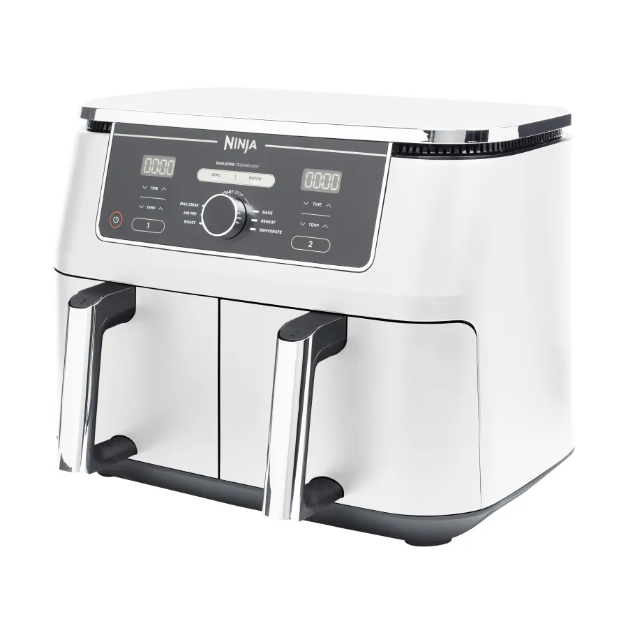 Ninja Foodi Max AF400EUWH 2x 4,75L tvöfaldur Air Fryer, FlexDrawer, 8 aðgerðir, 2470W, Hvítur - image 7 [211c8cc74f]