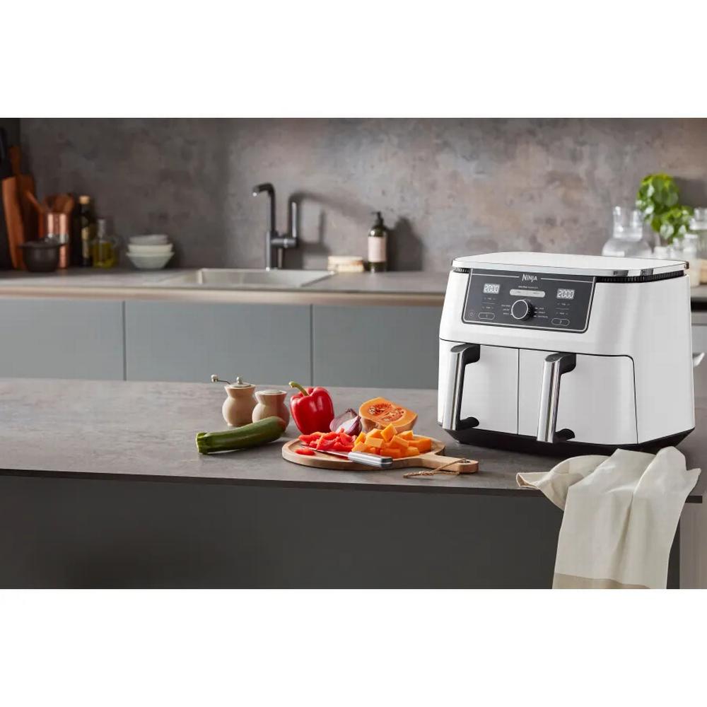 Ninja Foodi Max AF400EUWH 2x 4,75L tvöfaldur Air Fryer, FlexDrawer, 8 aðgerðir, 2470W, Hvítur - image 16 [de2fe2bd02]