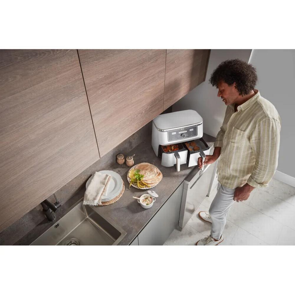 Ninja Foodi Max AF400EUWH 2x 4,75L tvöfaldur Air Fryer, FlexDrawer, 8 aðgerðir, 2470W, Hvítur - image 18 [edcc88aad0]