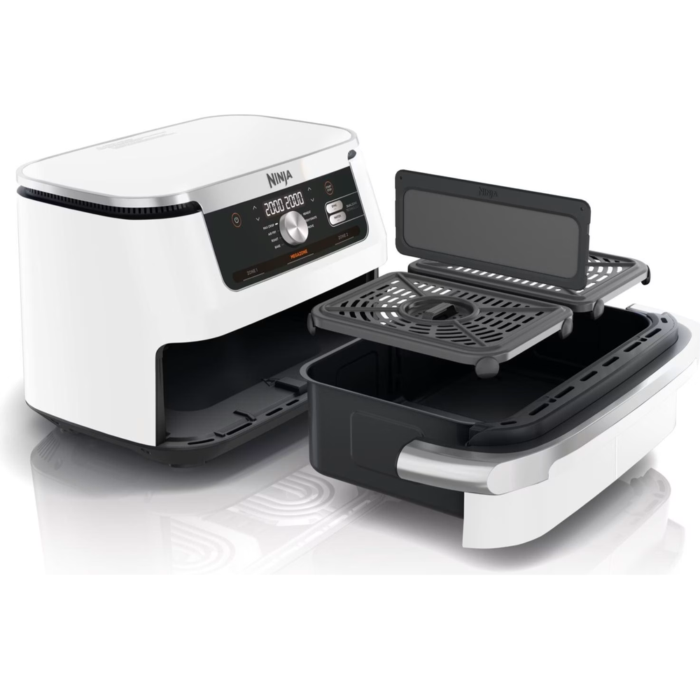 Ninja Foodi AF500EUWH 2x 10,4L tvöfaldur Air Fryer, FlexDrawer, 7 aðgerðir, 2470W, Hvítur - image 2 [b9c47bc5db]