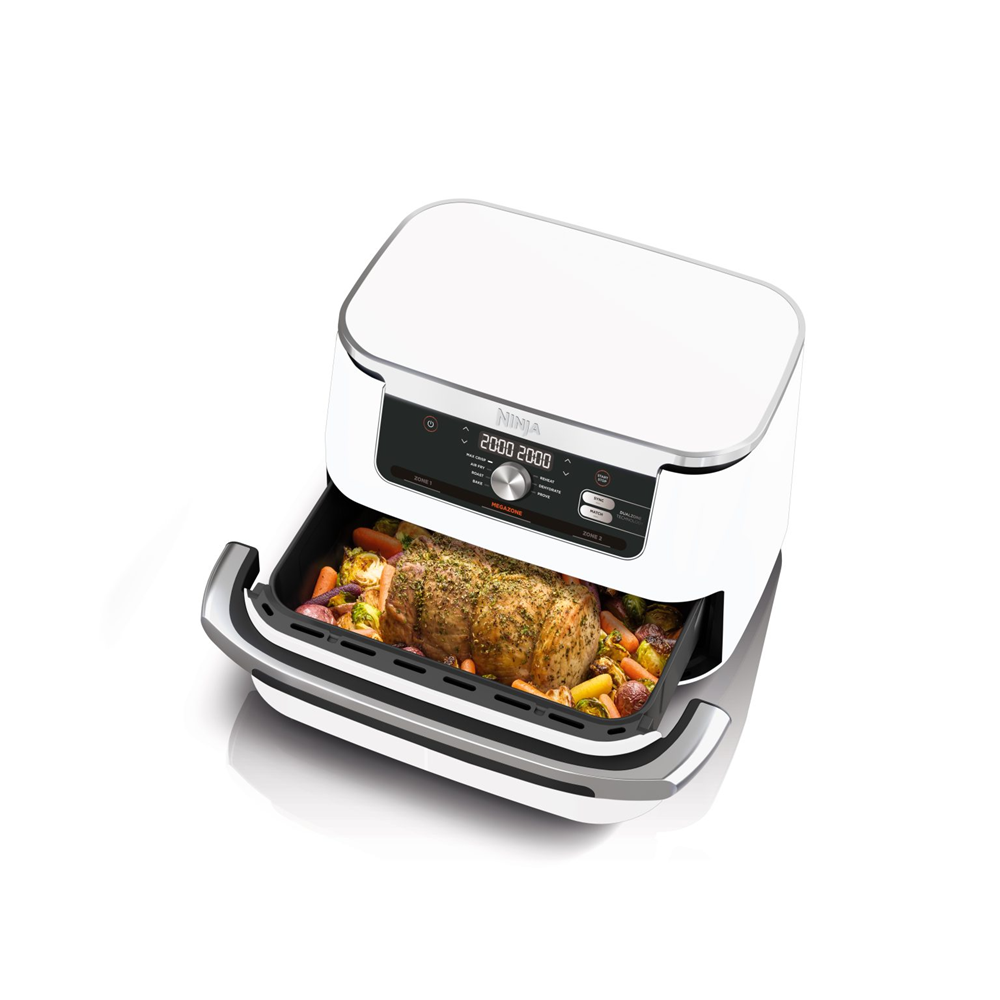 Ninja Foodi AF500EUWH 2x 10,4L tvöfaldur Air Fryer, FlexDrawer, 7 aðgerðir, 2470W, Hvítur - image 3 [a4ca2db2c3]