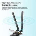 TP-Link Archer TX50E WiFi-6 BT 5.0 þráðlaust PCIe x1 netkort - image 7 [241afc72e6]