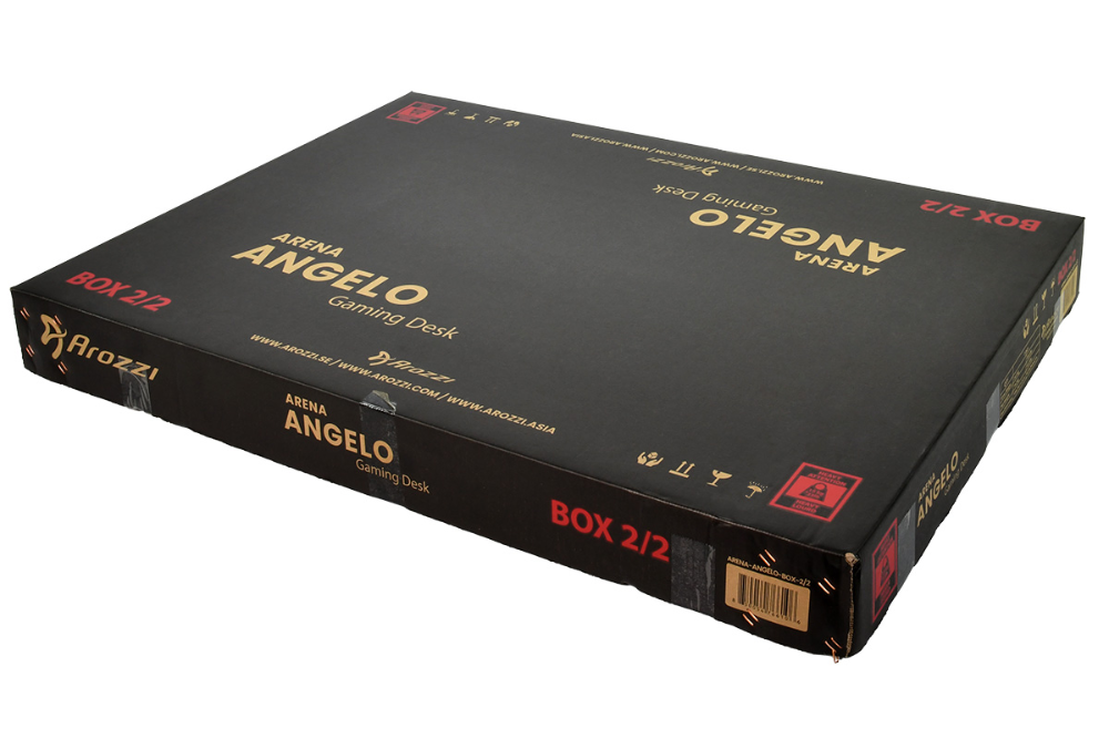 Arozzi Arena Angelo skrifborð, Pure Black - image 6 [649112ab12]