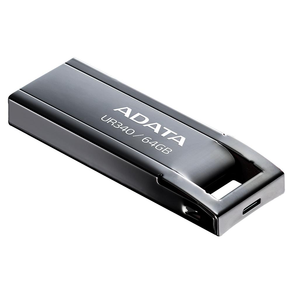 ADATA UR340 64GB USB minnislykill, Metal svartur - image 4 [10e4afac90]