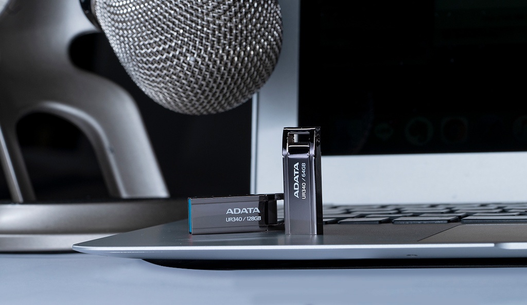 ADATA UR340 64GB USB minnislykill, Metal svartur - image 9 [8055e3430d]