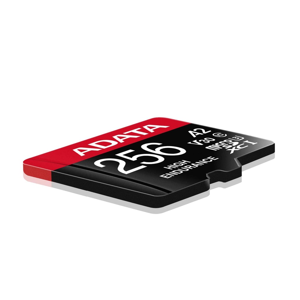 ADATA MicroSD 256GB class 10 UHS-1 U3 High Endurance háhraða minniskort m/SD-breytistykki - image 2 [40656575fc]