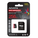 ADATA MicroSD 256GB class 10 UHS-1 U3 High Endurance háhraða minniskort m/SD-breytistykki - image 5 [2e799829f7]
