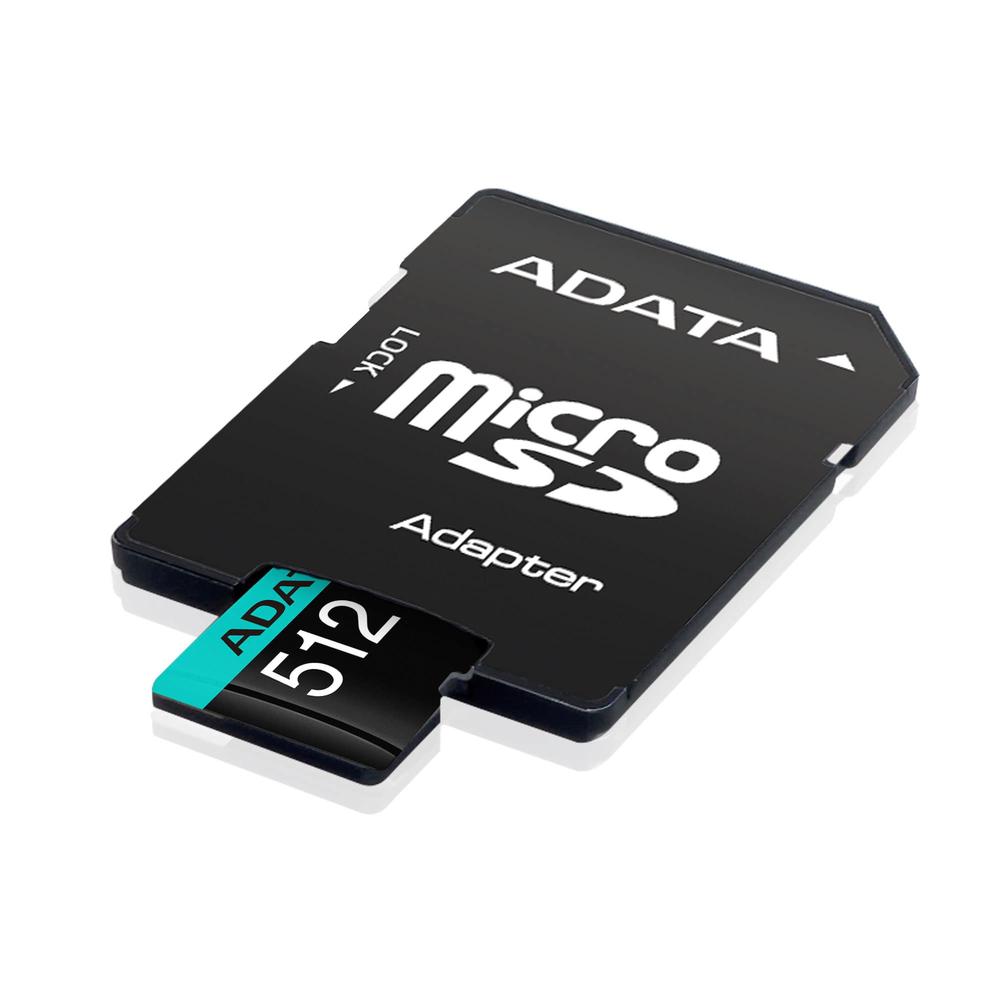 ADATA MicroSD 512GB class 10 UHS-1 U3 háhraða minniskort m/SD-breytistykki - image 6 [16d928c2e4]