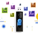 ADATA UV320 128GB USB minnislykill, Svartur/blár - image 7 [da871e1c9d]