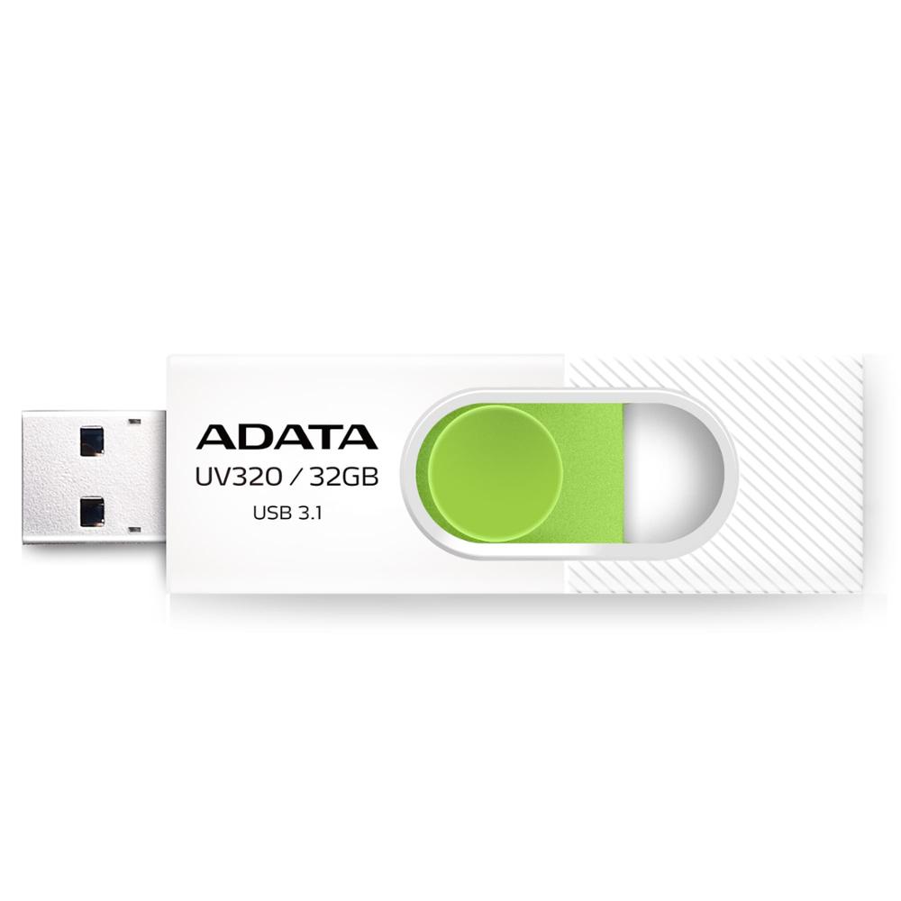 ADATA UV320 32GB USB minnislykill, Hvítur/græn - image 4 [707589a6bd]