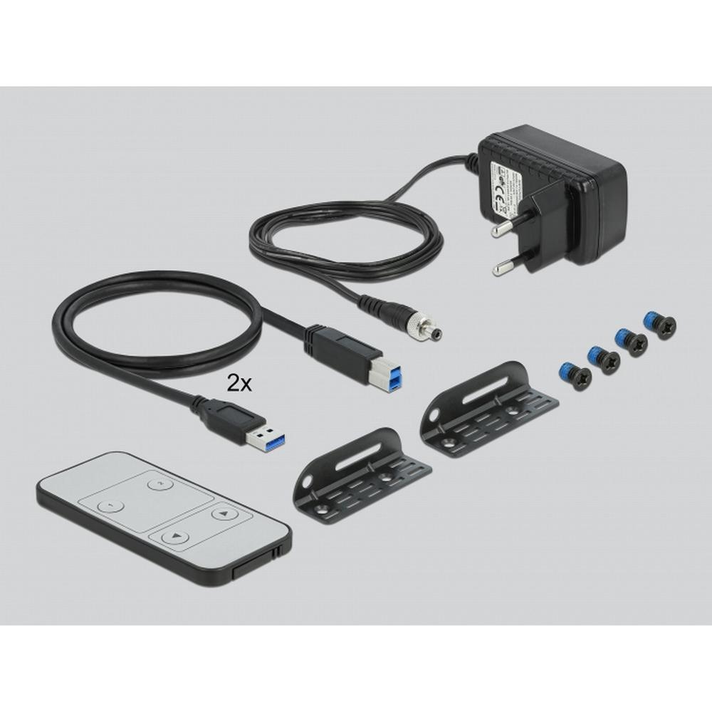 Delock KVM 4K 60Hz HDMI sviss með IR fjarstýringu - image 8 [69d99aa3b6]