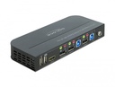 Delock KVM 4K 120Hz(SDR) DisplayPort sviss með IR fjarstýringu - image 3 [3f5933d068]