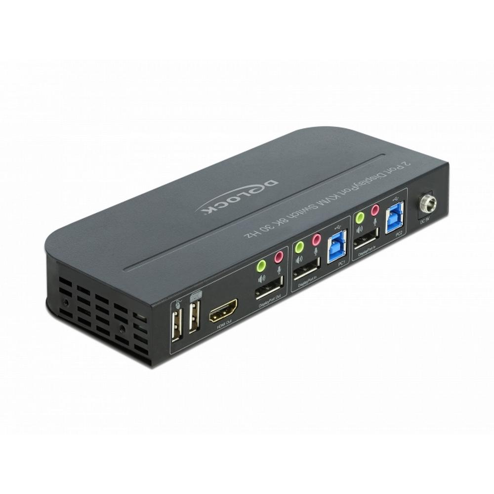 Delock KVM 4K 120Hz(SDR) DisplayPort sviss með IR fjarstýringu - image 4 [c1bfa78c81]