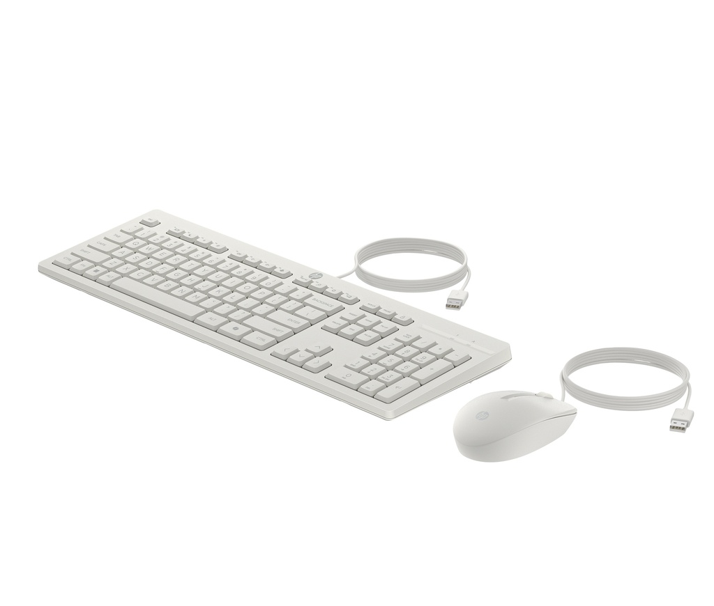 HP 225 USB lyklaborð og mús, íslenskt, hvítt - image 3 [03dfdfabf8]